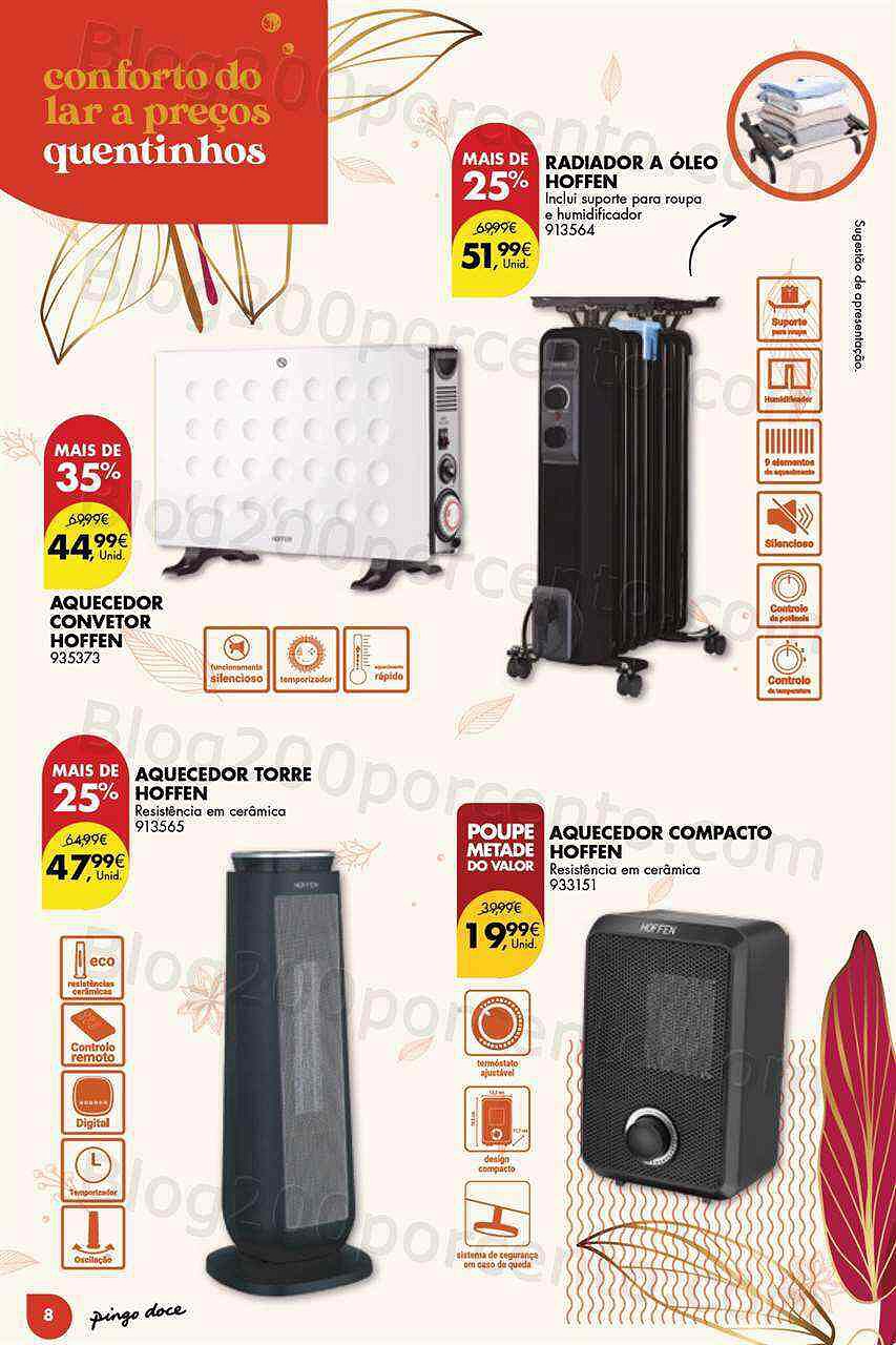 Antevisão Folheto PINGO DOCE Bazar Aquecimento Promoções de 10 a 30 janeiro