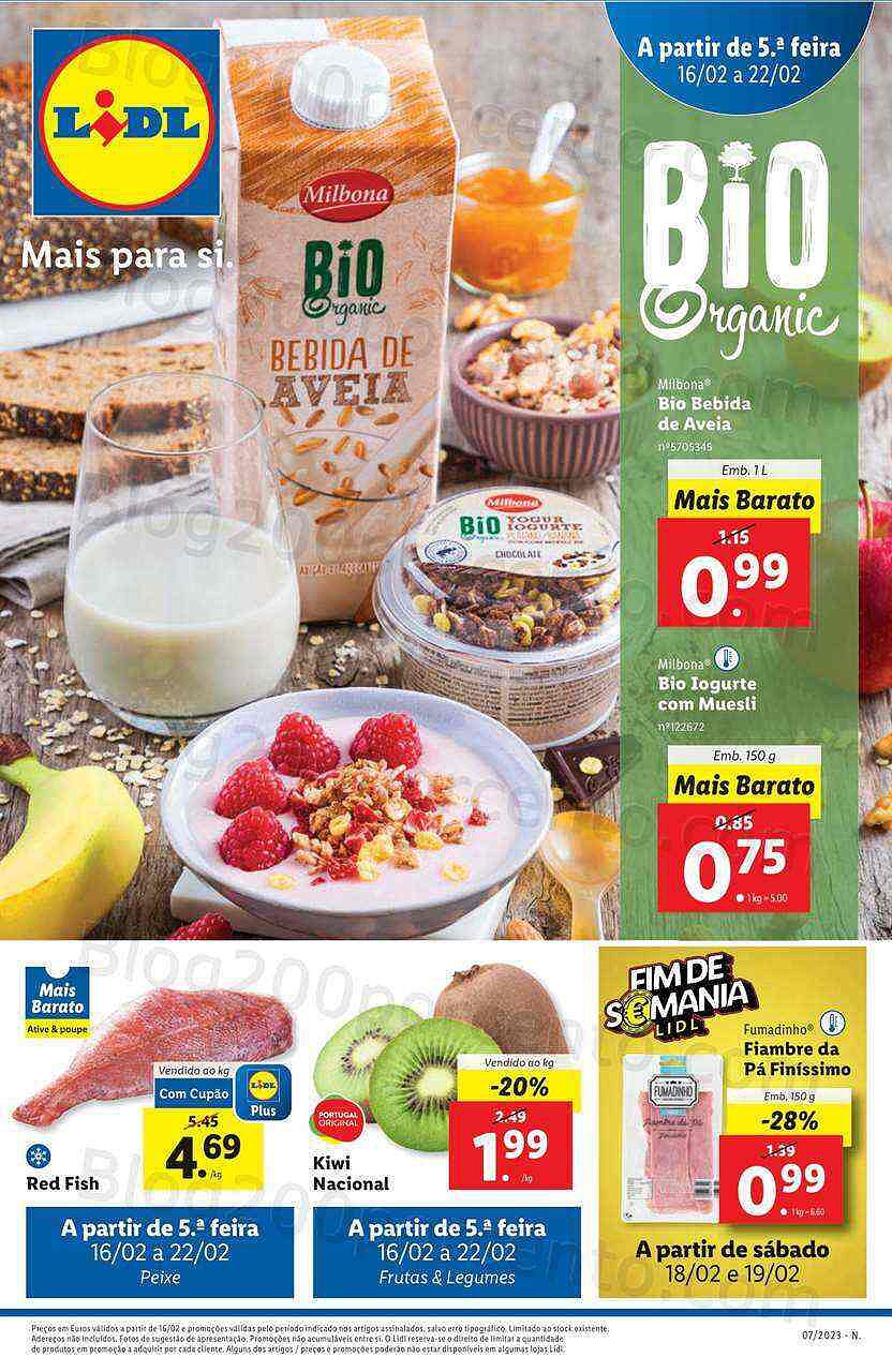 Antevisão Folheto LIDL Promoções de 16 a 22 fevereiro