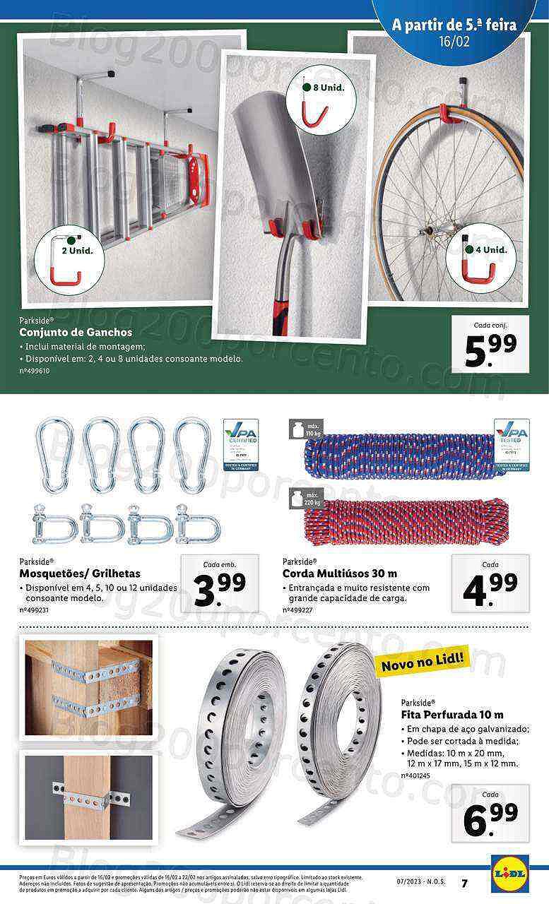 Antevisão Folheto LIDL Bazar Promoções a partir de 16 fevereiro