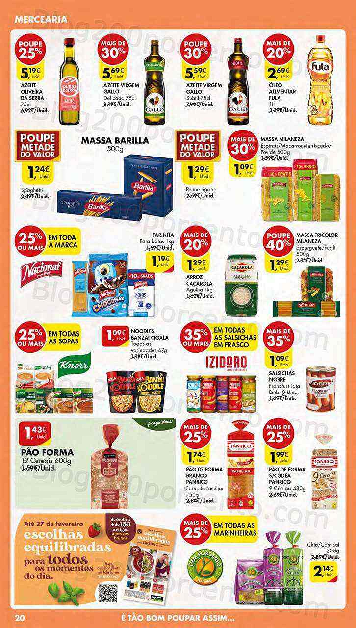 Antevisão Folheto PINGO DOCE Lojas Pequenas Promoções de 14 a 20 fevereiro