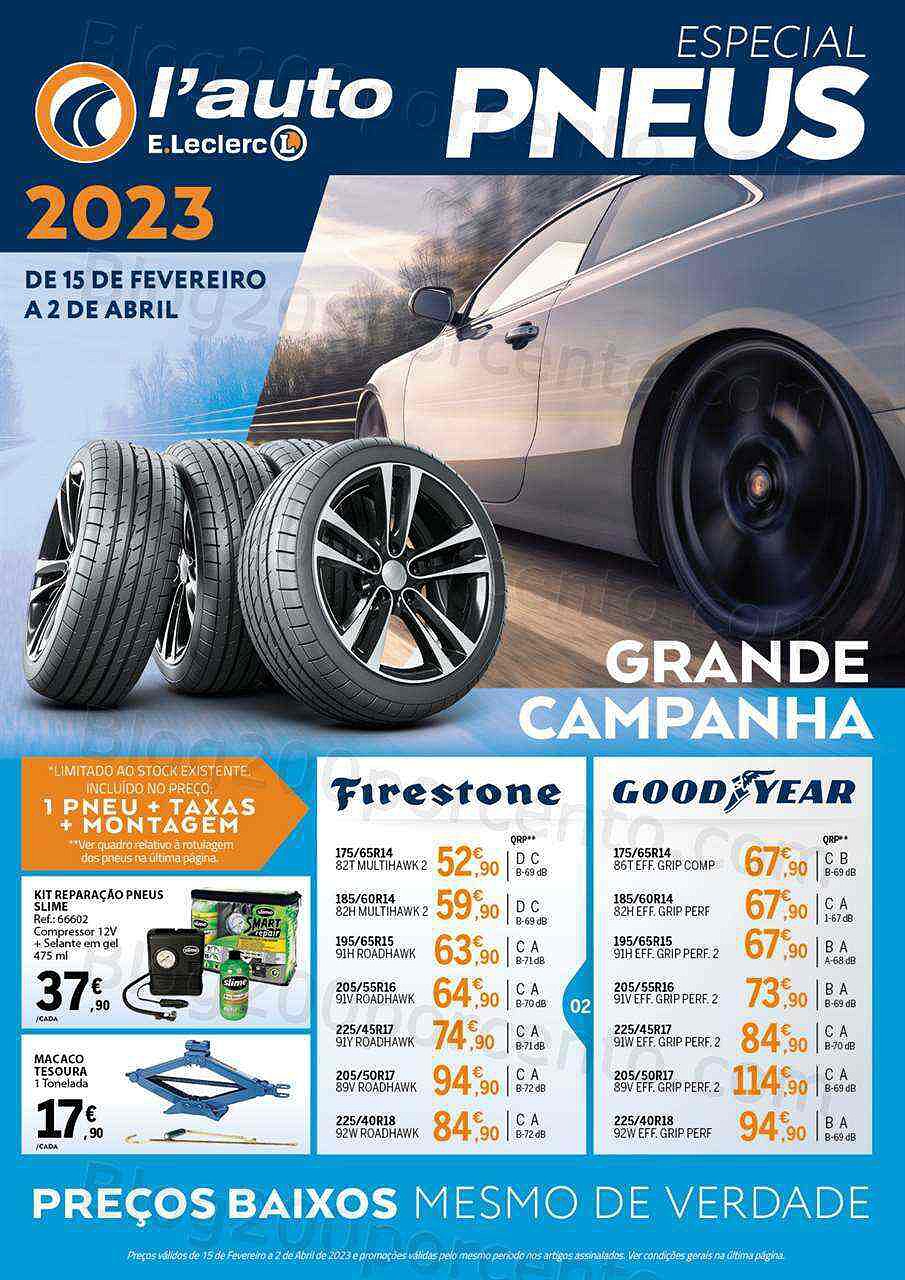 Antevisão Folheto E-LECLERC Auto Promoções de 15 fevereiro a 2 abril
