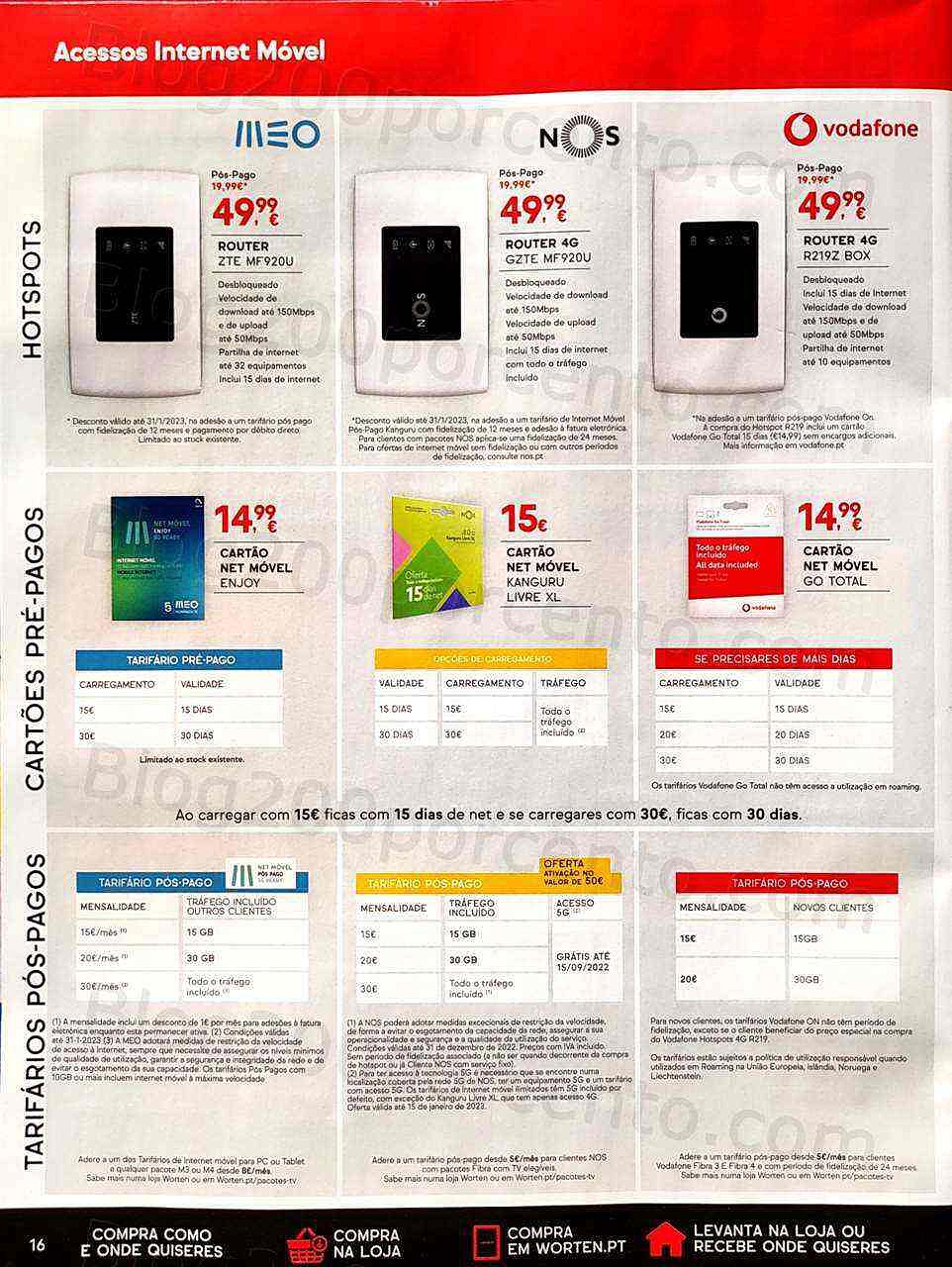 Antevisão Folheto WORTEN Mobile Promoções até 31 janeiro