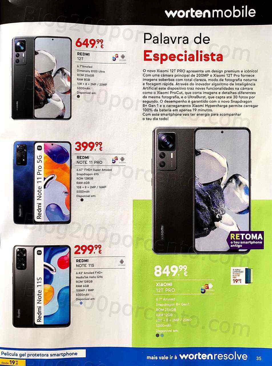 Antevisão Folheto WORTEN Mobile Promoções até 31 janeiro