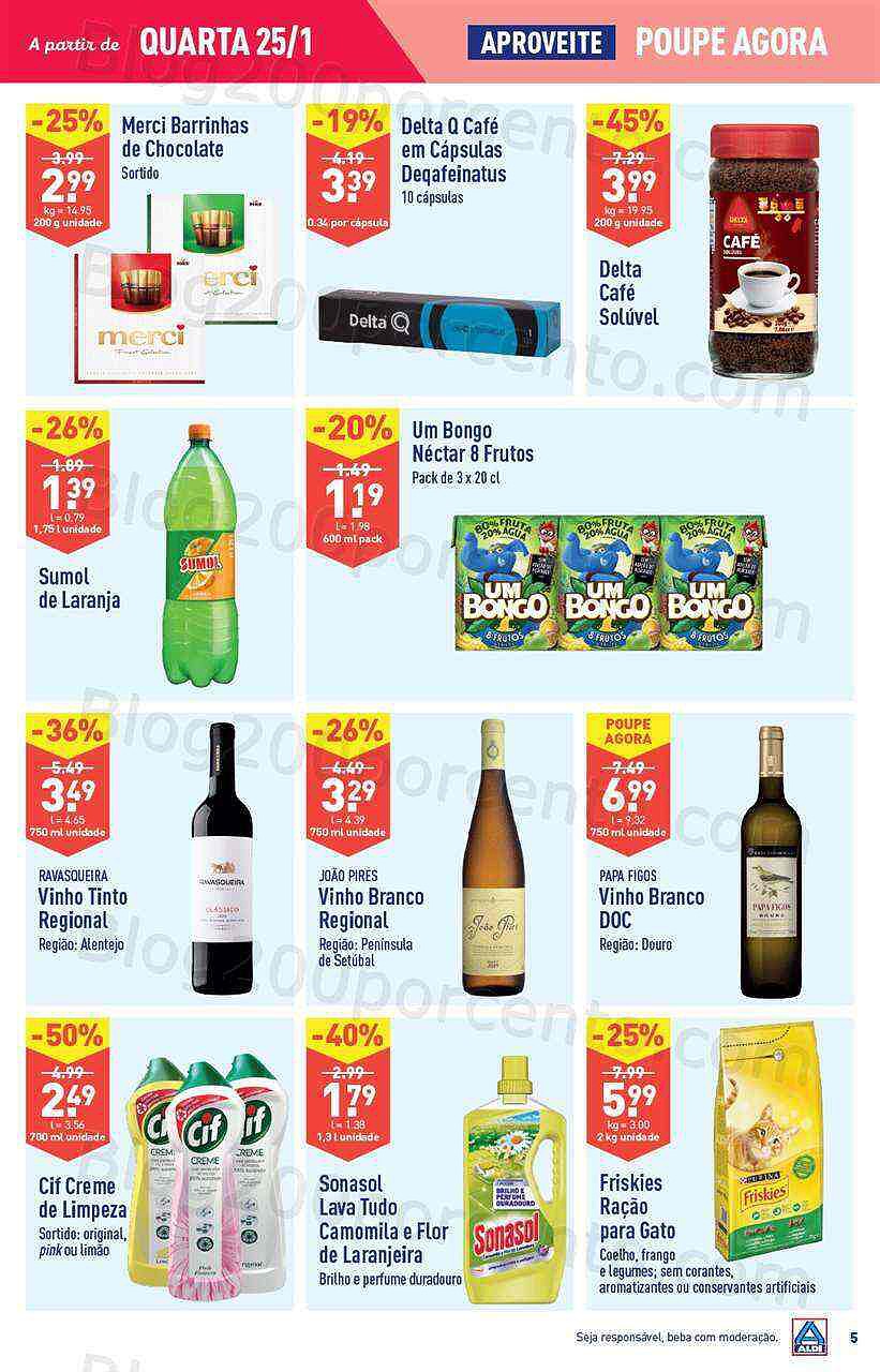 Antevisão Folheto ALDI Promoções de 25 a 31 janeiro