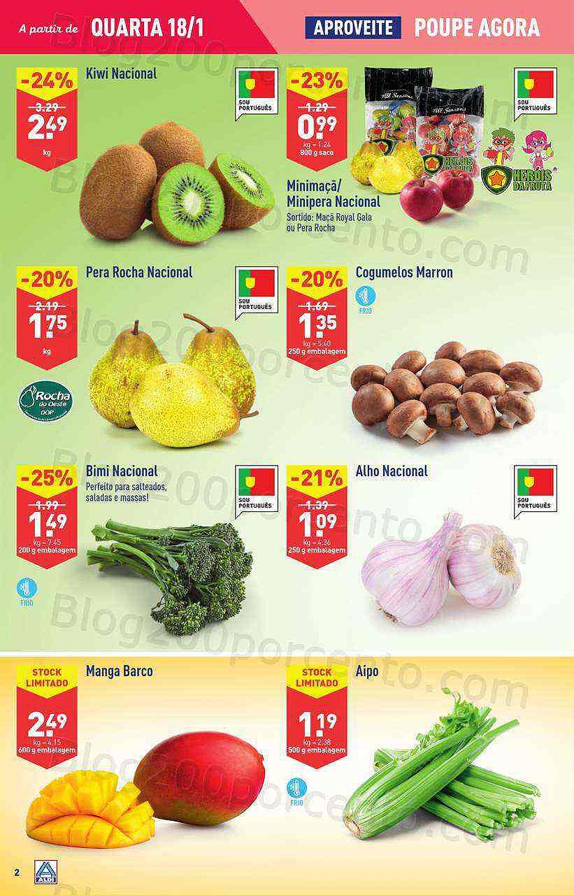 Antevisão Folheto ALDI Promoções de 18 a 24 janeiro