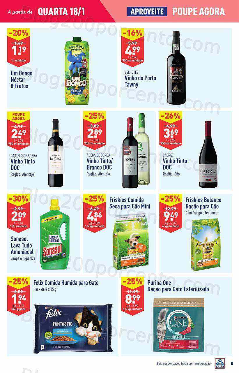 Antevisão Folheto ALDI Promoções de 18 a 24 janeiro