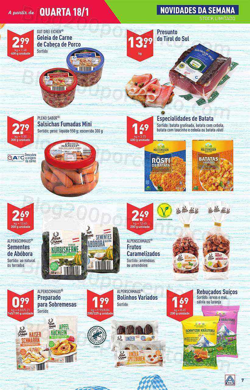 Antevisão Folheto ALDI Promoções de 18 a 24 janeiro