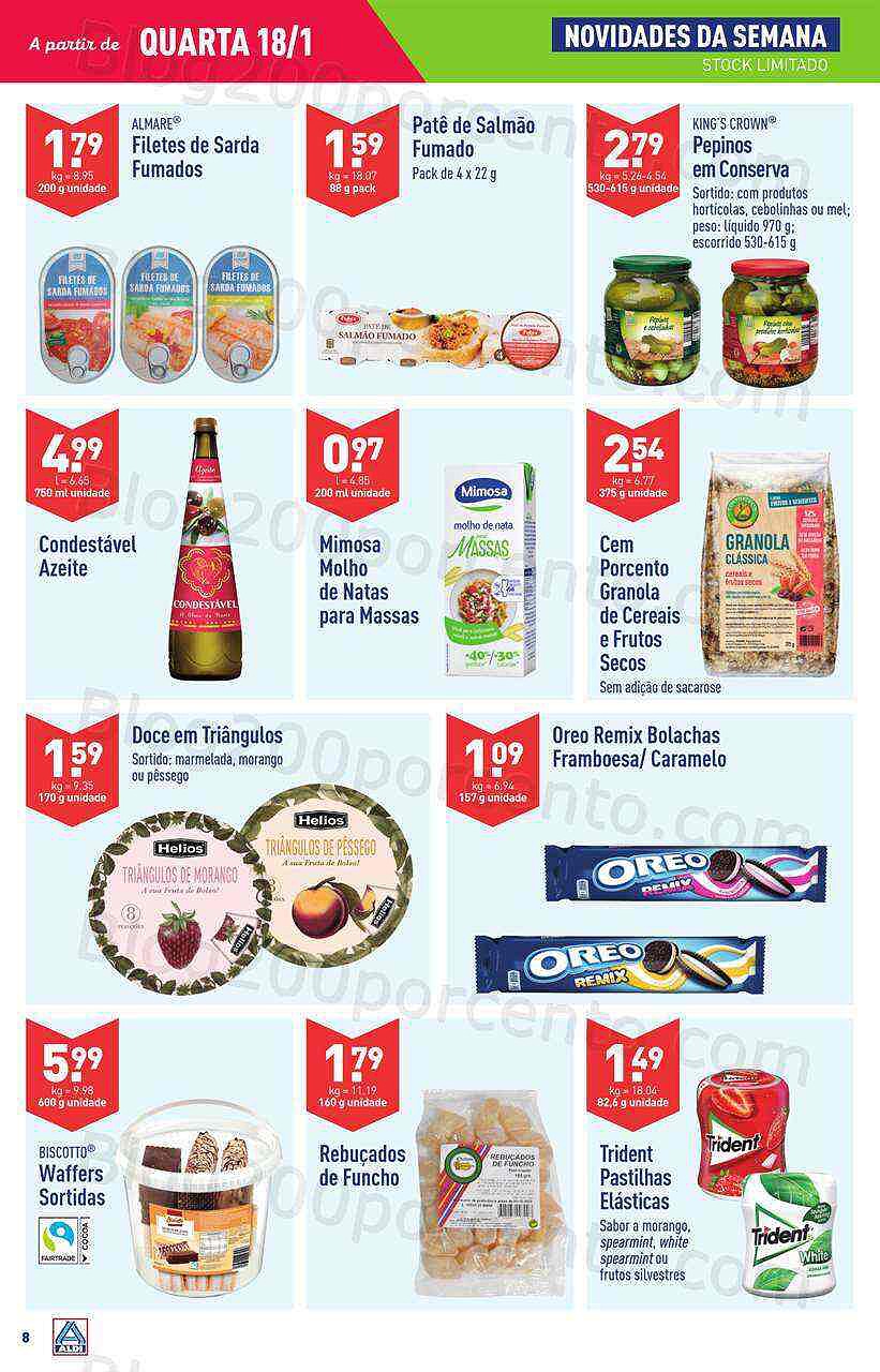 Antevisão Folheto ALDI Promoções de 18 a 24 janeiro