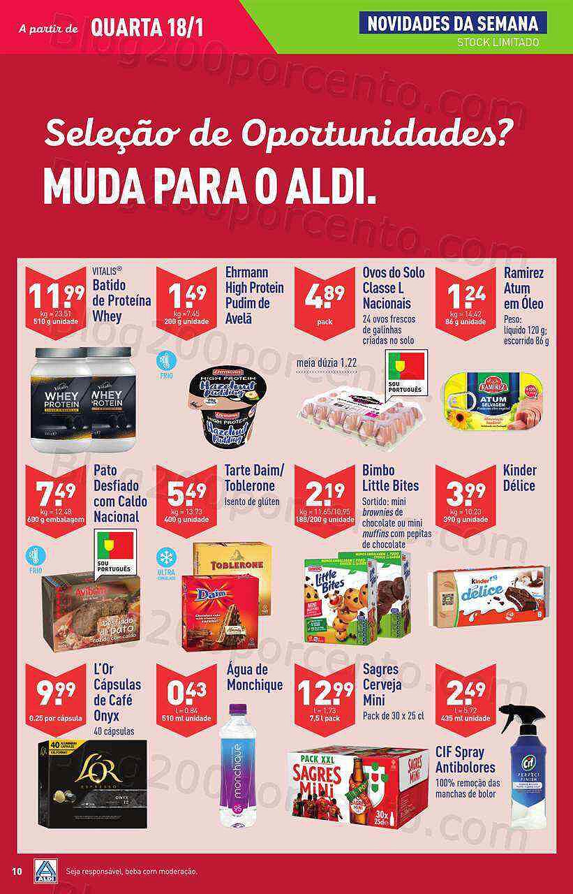 Antevisão Folheto ALDI Promoções de 18 a 24 janeiro