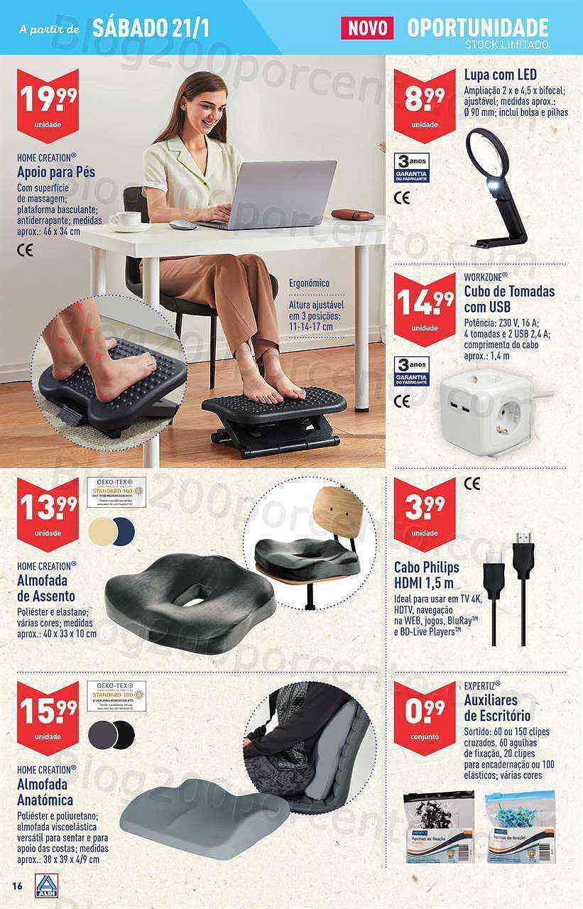 Antevisão Folheto ALDI Bazar Promoções a partir de 21 janeiro