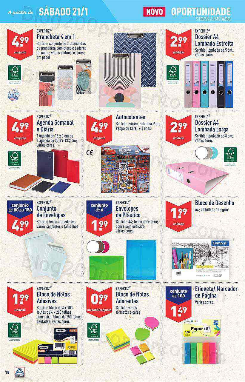 Antevisão Folheto ALDI Bazar Promoções a partir de 21 janeiro