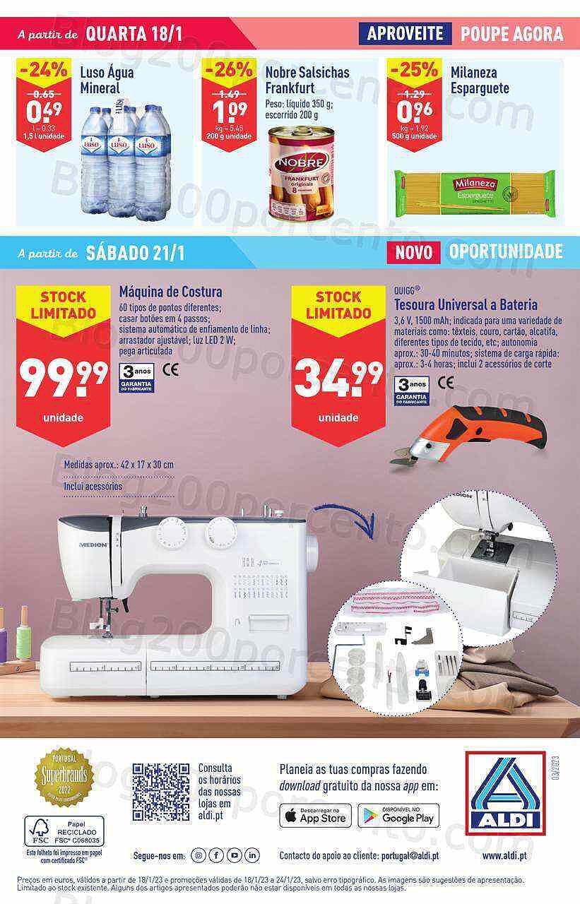 Antevisão Folheto ALDI Bazar Promoções a partir de 21 janeiro