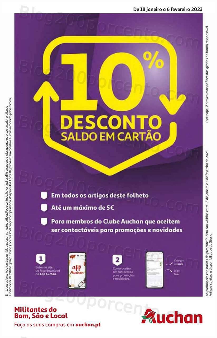 Antevisão Folheto AUCHAN Promoções de 18 janeiro a 6 fevereiro
