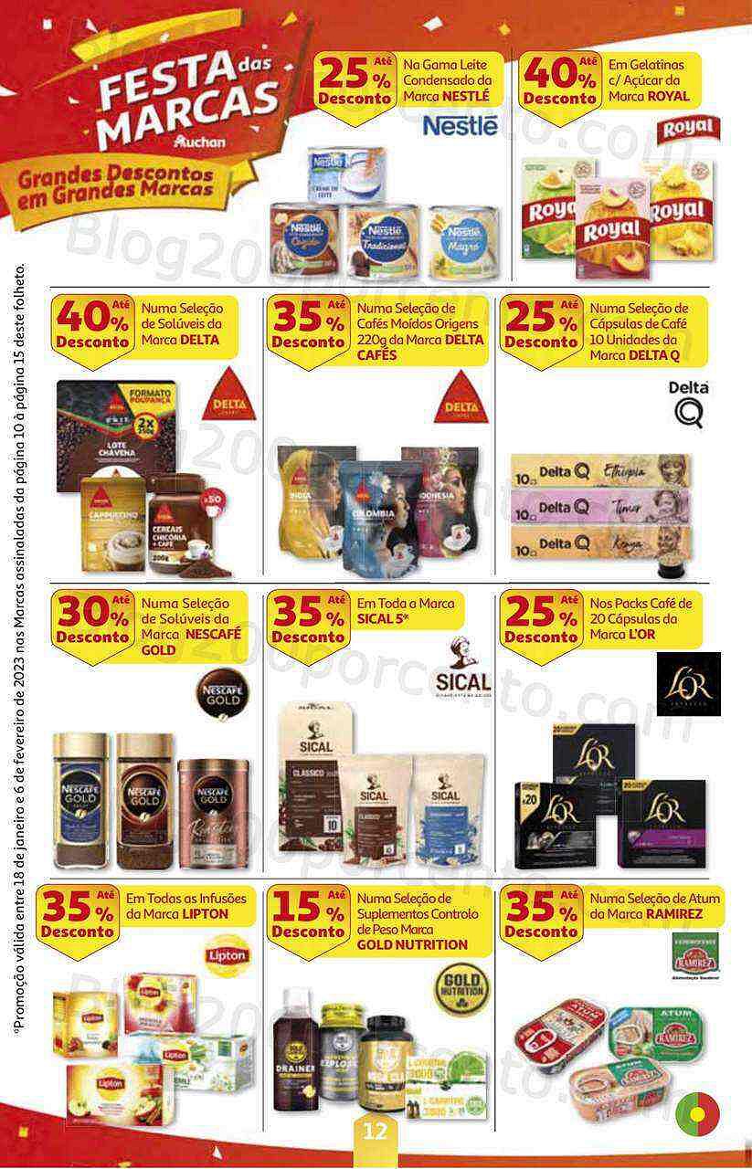 Antevisão Folheto AUCHAN Promoções de 18 janeiro a 6 fevereiro