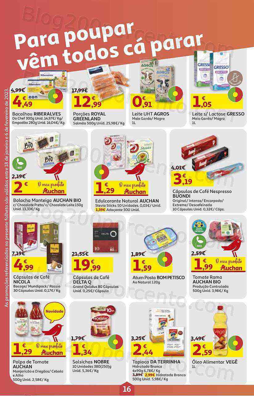Antevisão Folheto AUCHAN Promoções de 18 janeiro a 6 fevereiro
