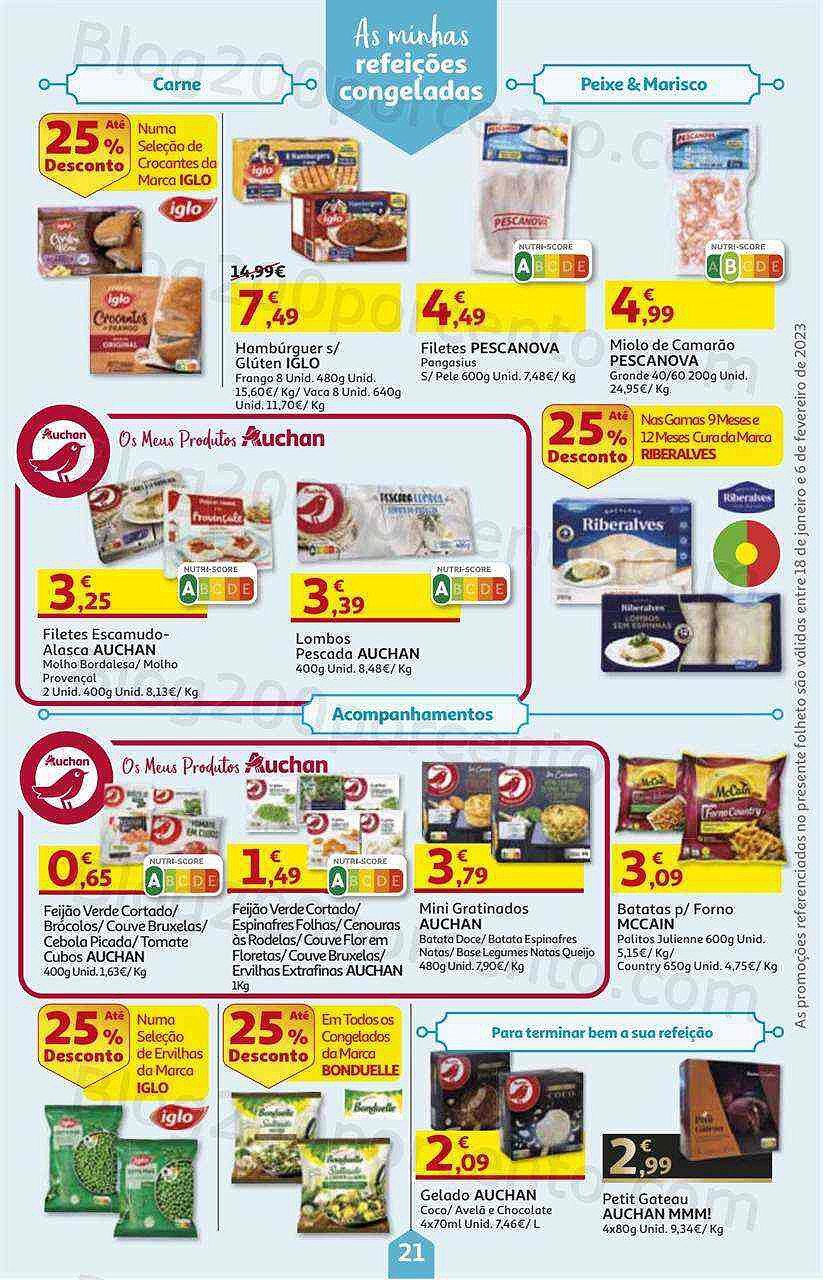 Antevisão Folheto AUCHAN Promoções de 18 janeiro a 6 fevereiro
