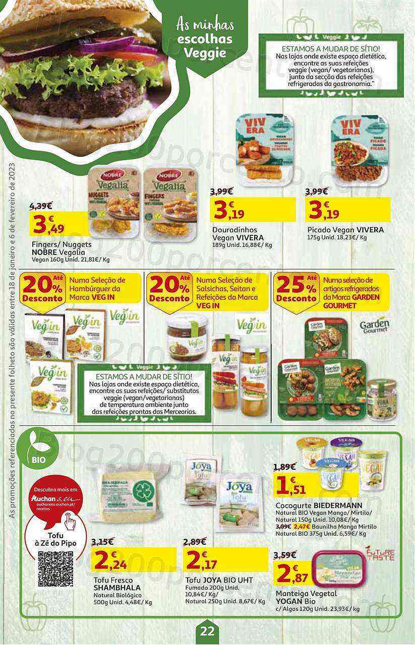 Antevisão Folheto AUCHAN Promoções de 18 janeiro a 6 fevereiro