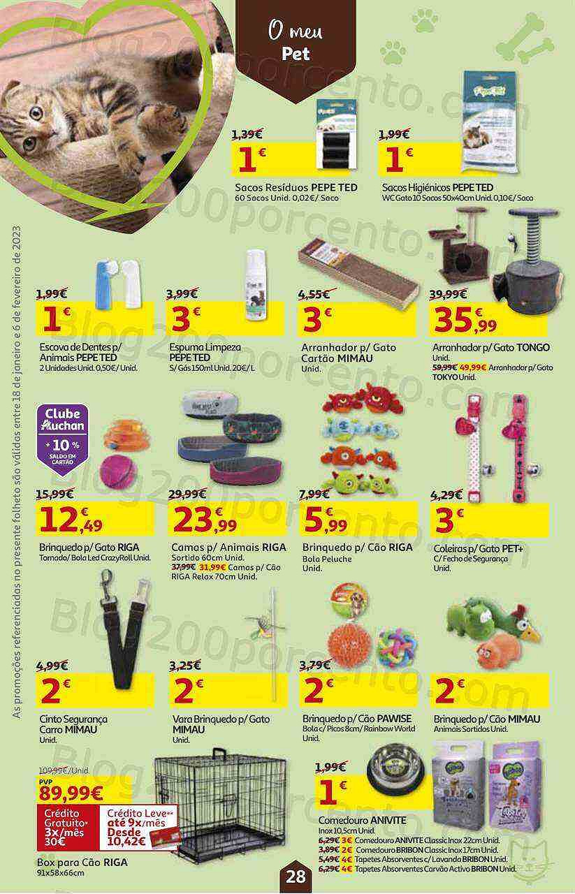 Antevisão Folheto AUCHAN Promoções de 18 janeiro a 6 fevereiro