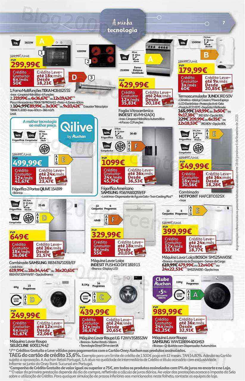 Antevisão Folheto AUCHAN Tecnologia Promoções de 18 janeiro a 6 fevereiro