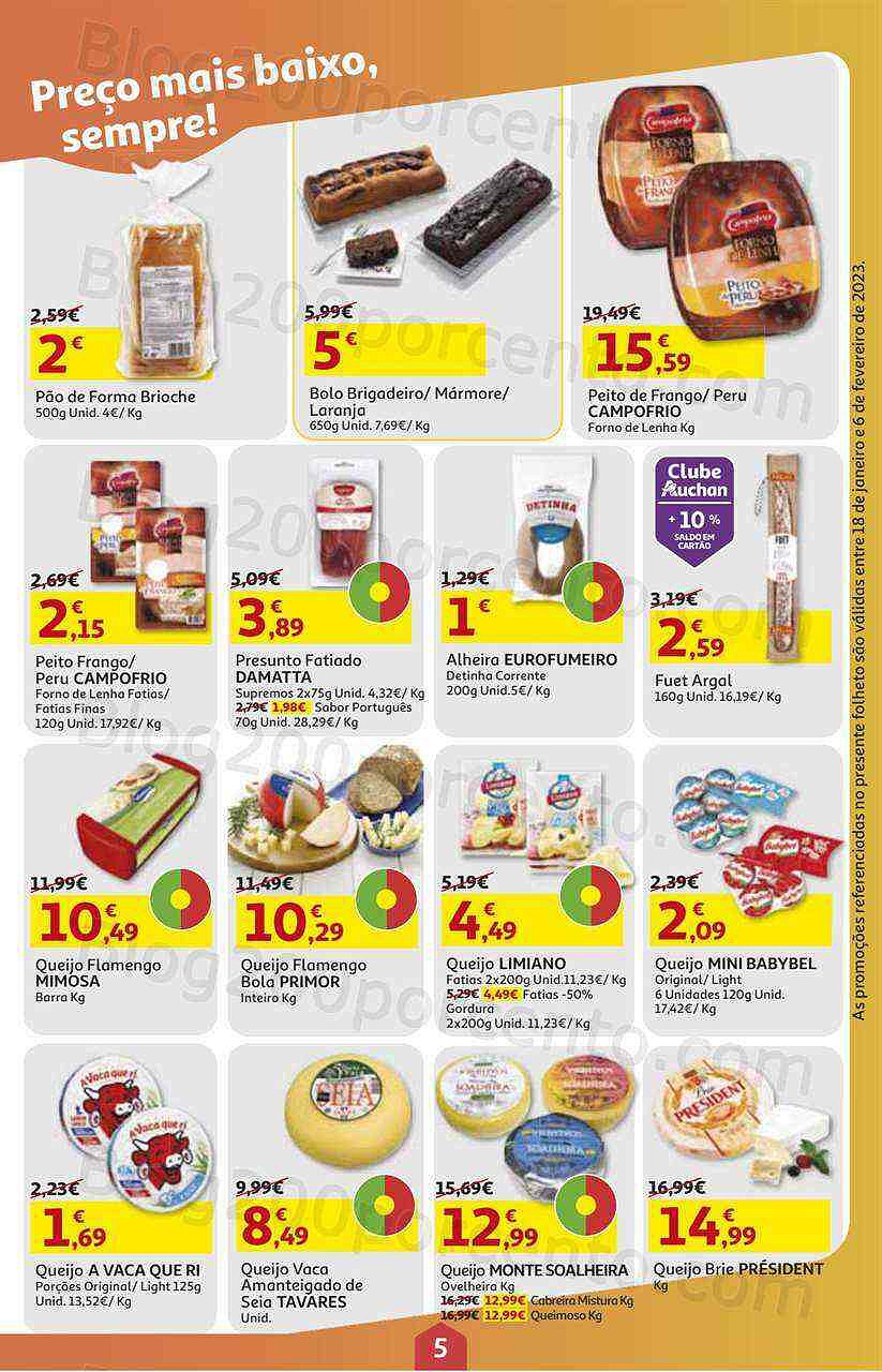 Antevisão Folheto AUCHAN Promoções de 18 janeiro a 6 fevereiro