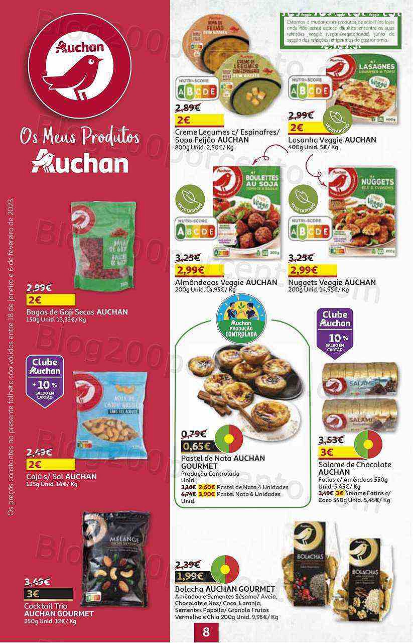 Antevisão Folheto AUCHAN Promoções de 18 janeiro a 6 fevereiro