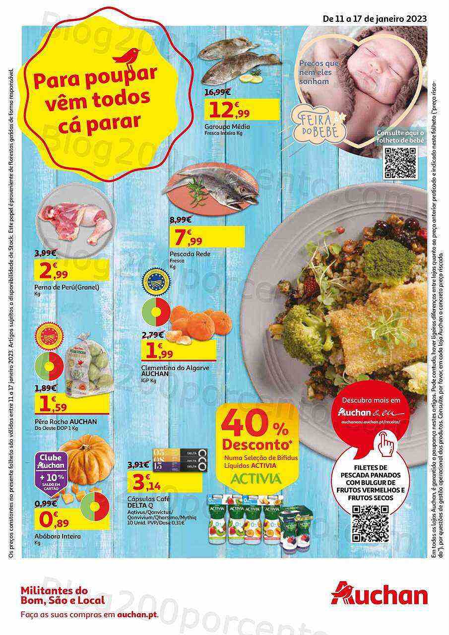 Antevisão Folheto AUCHAN Promoções de 11 a 17 janeiro