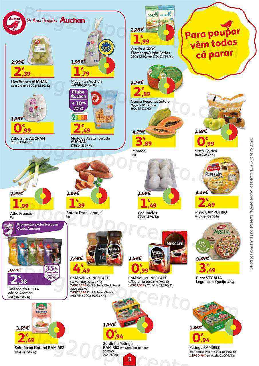 Antevisão Folheto AUCHAN Promoções de 11 a 17 janeiro
