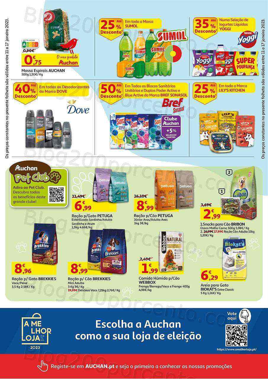 Antevisão Folheto AUCHAN Promoções de 11 a 17 janeiro