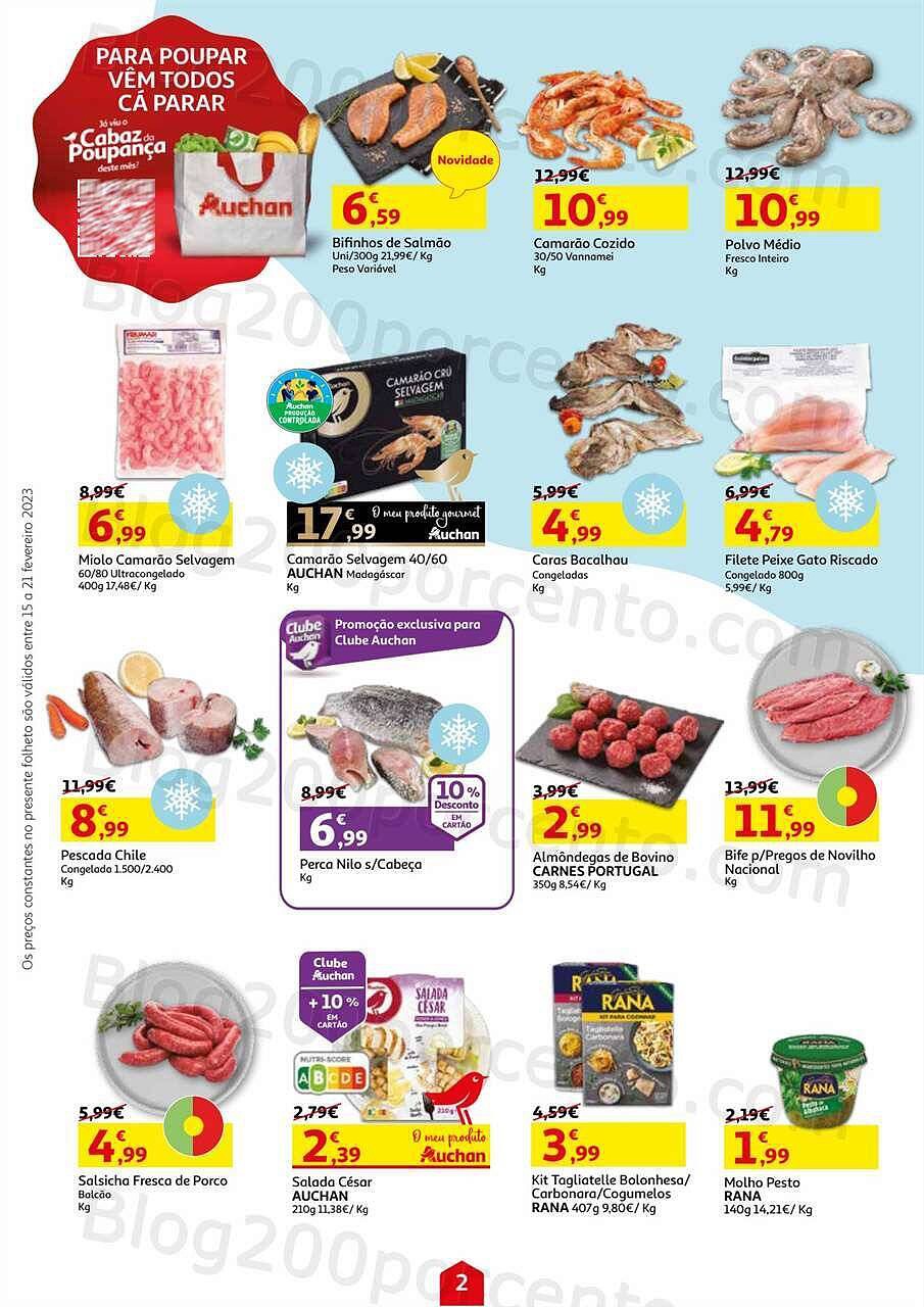 Antevisão Folheto AUCHAN Promoções de 15 a 21 fevereiro