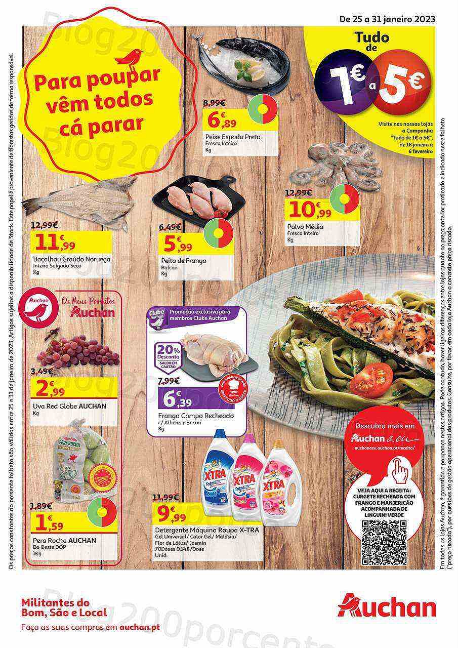 Antevisão Folheto AUCHAN Promoções de 25 a 31 janeiro