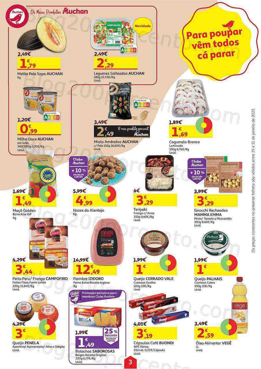 Antevisão Folheto AUCHAN Promoções de 25 a 31 janeiro