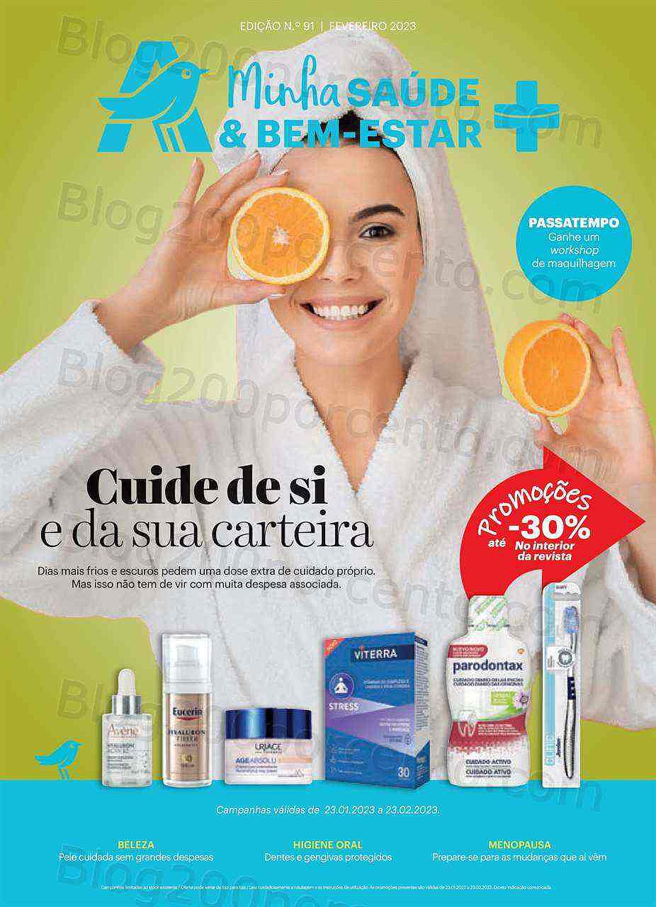 Antevisão Folheto AUCHAN Saúde e Bem-Estar Promoções de 23 janeiro a 23 fevereiro