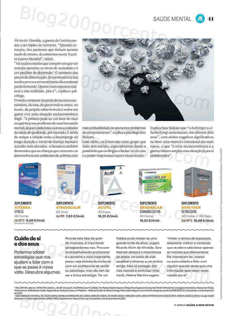 Antevisão Folheto AUCHAN Saúde e Bem-Estar Promoções de 23 janeiro a 23 fevereiro