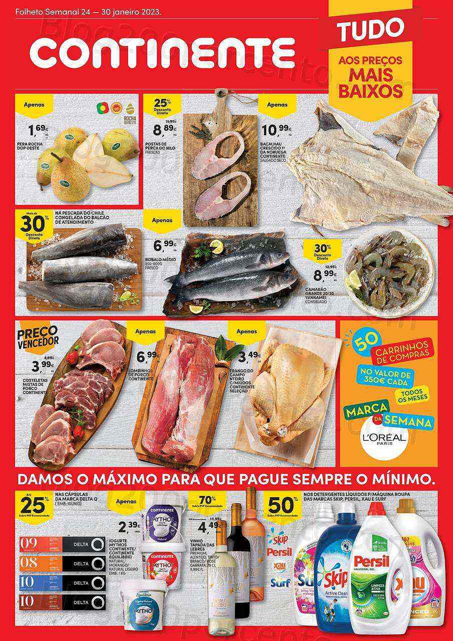 Antevisão Folheto CONTINENTE Bom Dia Promoções de 24 a 30 janeiro