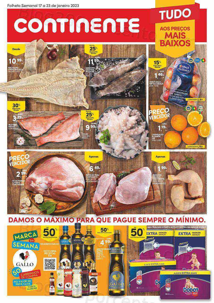 Antevisão Folheto CONTINENTE Bom Dia Promoções de 17 a 23 janeiro
