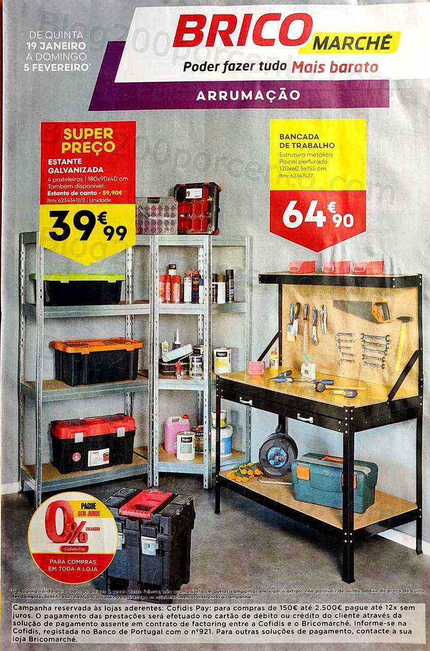 Antevisão Folheto BRICOMARCHÉ Promoções de 19 janeiro a 5 fevereiro