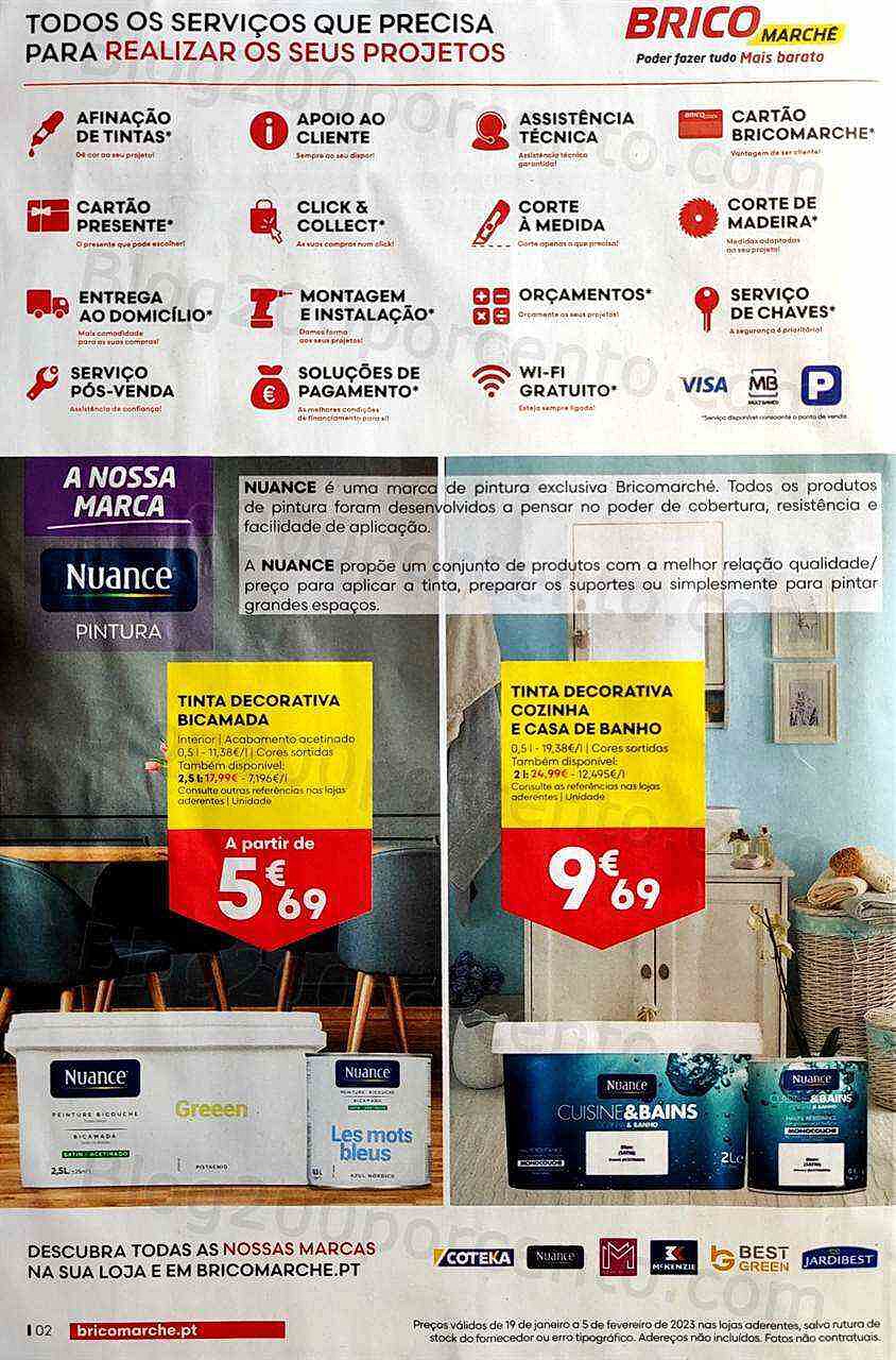 Antevisão Folheto BRICOMARCHÉ Promoções de 19 janeiro a 5 fevereiro