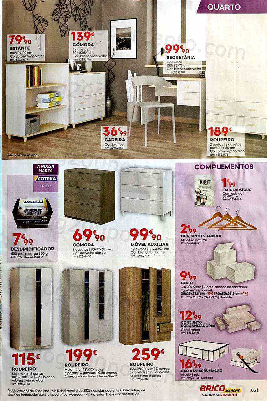 Antevisão Folheto BRICOMARCHÉ Promoções de 19 janeiro a 5 fevereiro