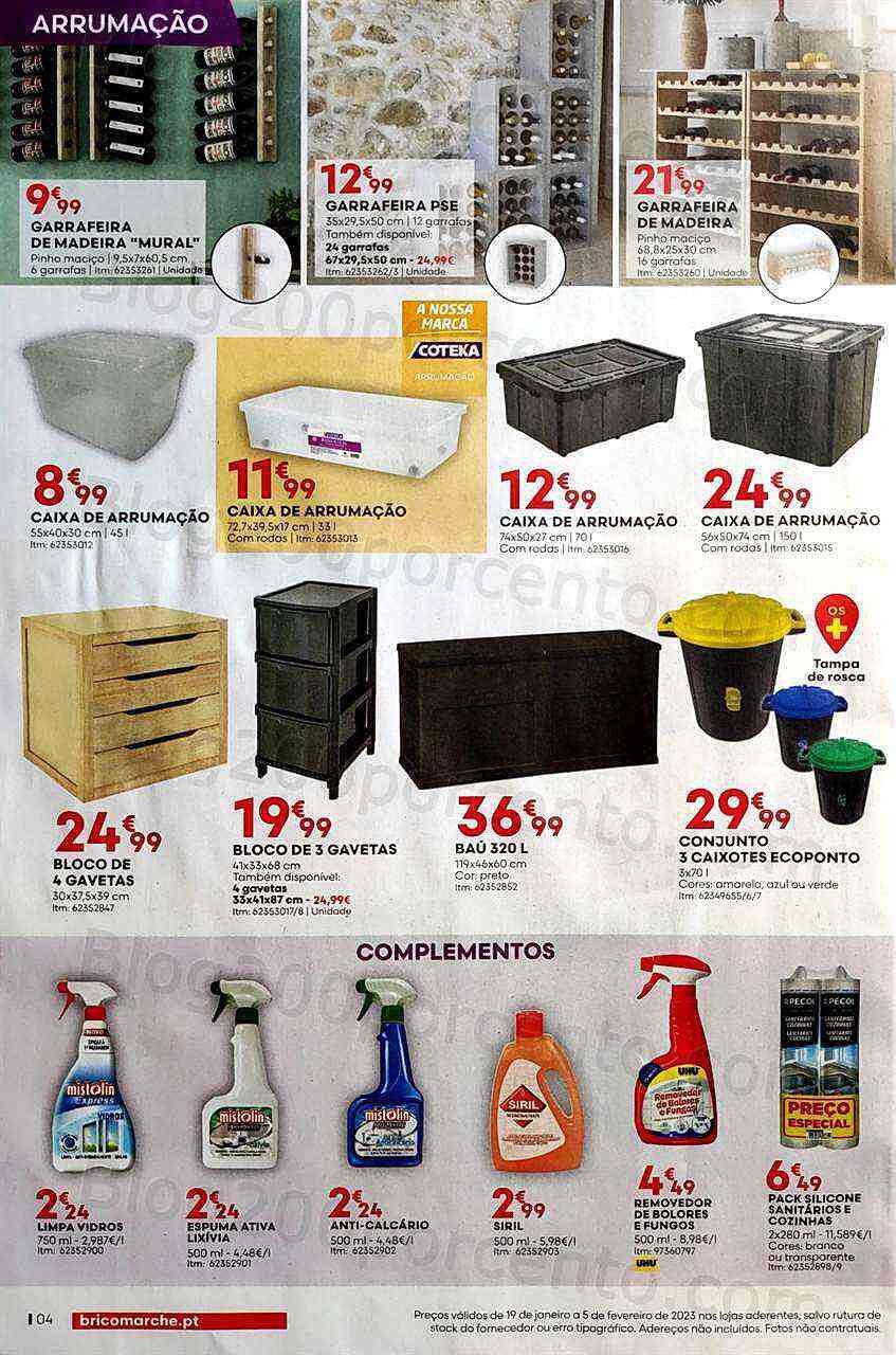 Antevisão Folheto BRICOMARCHÉ Promoções de 19 janeiro a 5 fevereiro