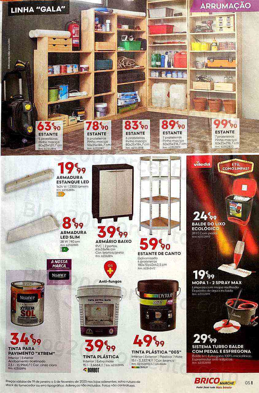 Antevisão Folheto BRICOMARCHÉ Promoções de 19 janeiro a 5 fevereiro