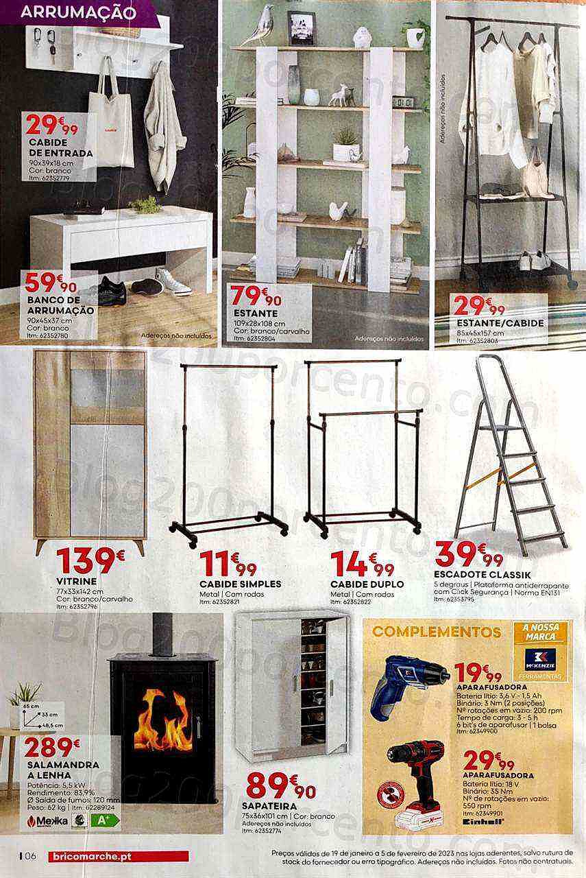 Antevisão Folheto BRICOMARCHÉ Promoções de 19 janeiro a 5 fevereiro