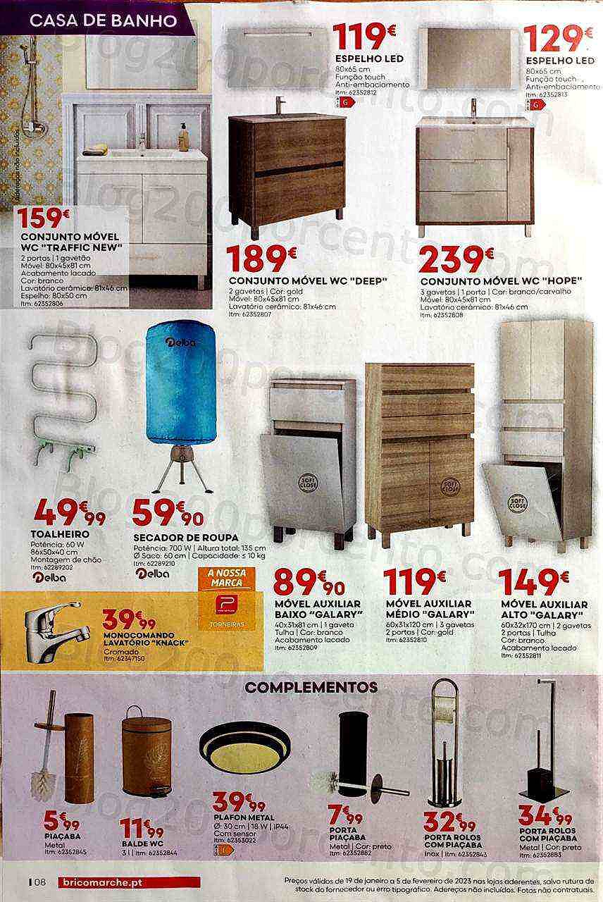 Antevisão Folheto BRICOMARCHÉ Promoções de 19 janeiro a 5 fevereiro