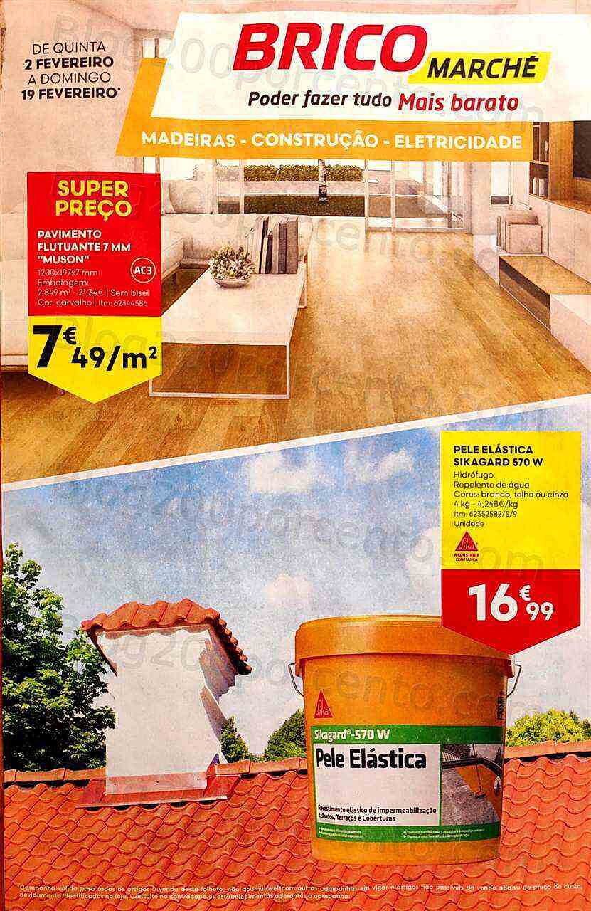 Antevisão Folheto BRICOMARCHÉ Promoções de 2 a 19 fevereiro