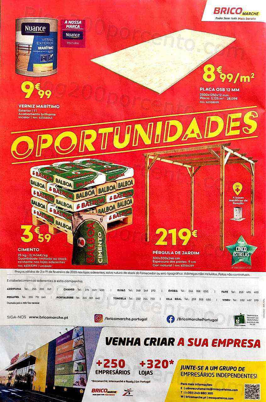 Antevisão Folheto BRICOMARCHÉ Promoções de 2 a 19 fevereiro
