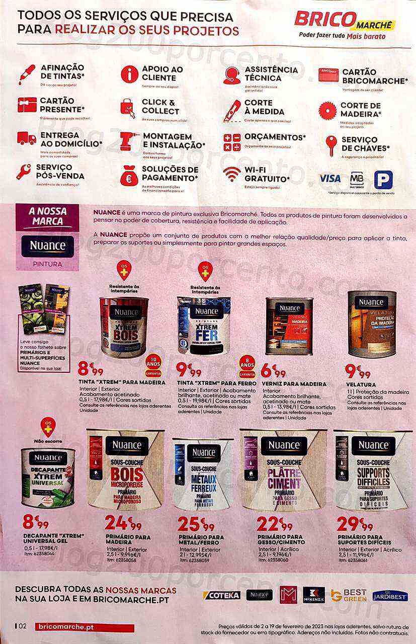 Antevisão Folheto BRICOMARCHÉ Promoções de 2 a 19 fevereiro