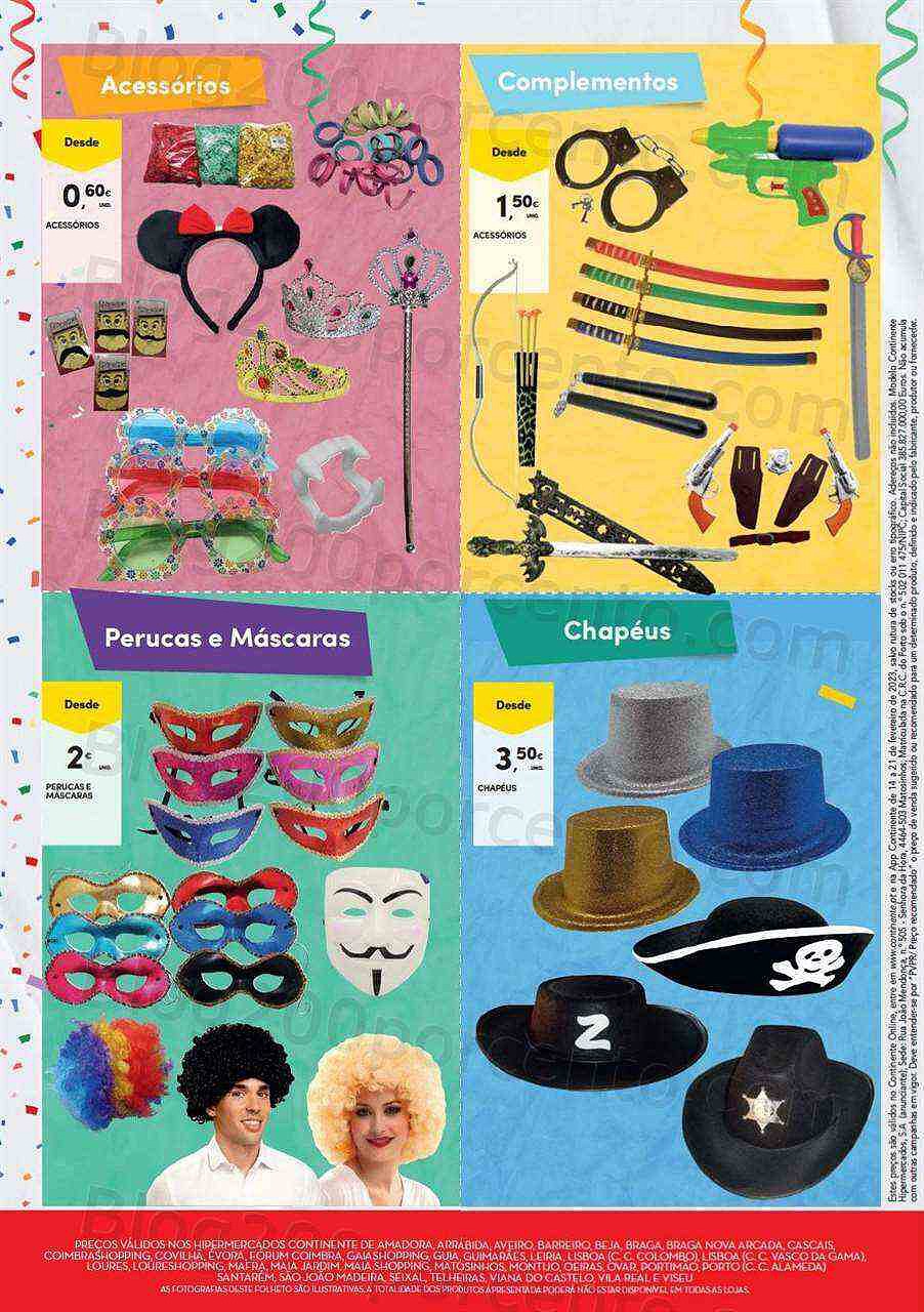 Antevisão Folheto CONTINENTE Carnaval Promoções de 14 a 21 fevereiro