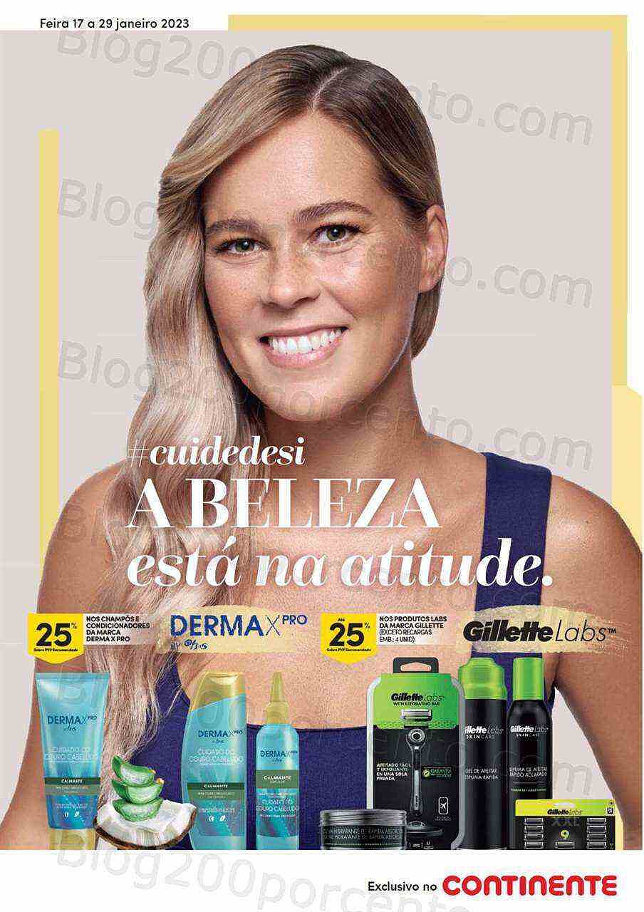 Antevisão Folheto CONTINENTE Beleza Promoções de 17 a 29 janeiro