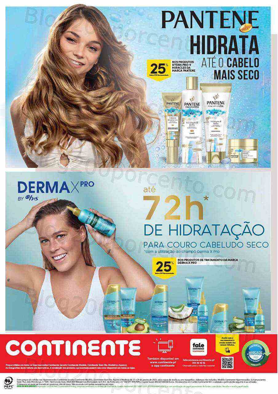Antevisão Folheto CONTINENTE Beleza Promoções de 17 a 29 janeiro