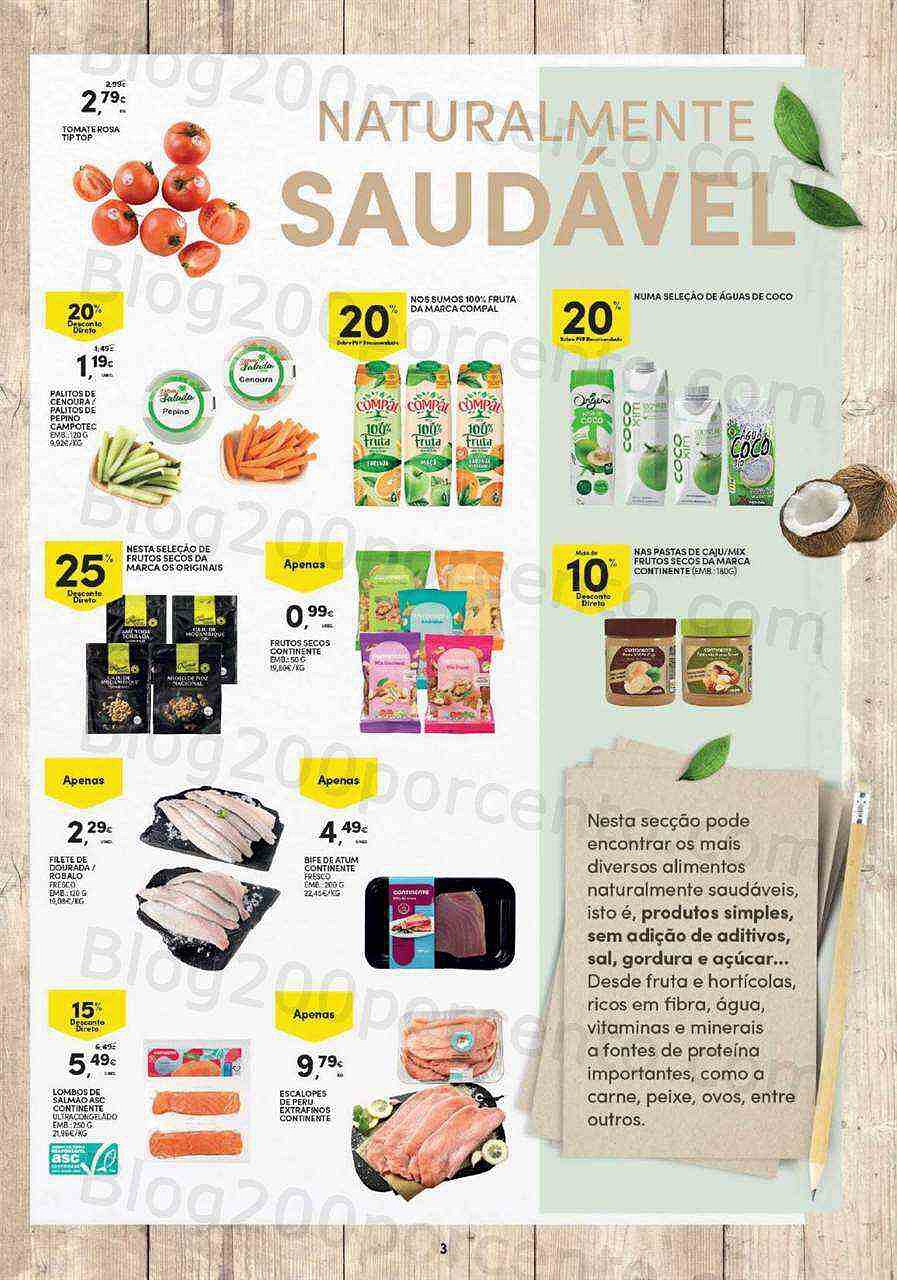 Antevisão Folheto CONTINENTE Vida Saudável Promoções de 17 a 29 janeiro