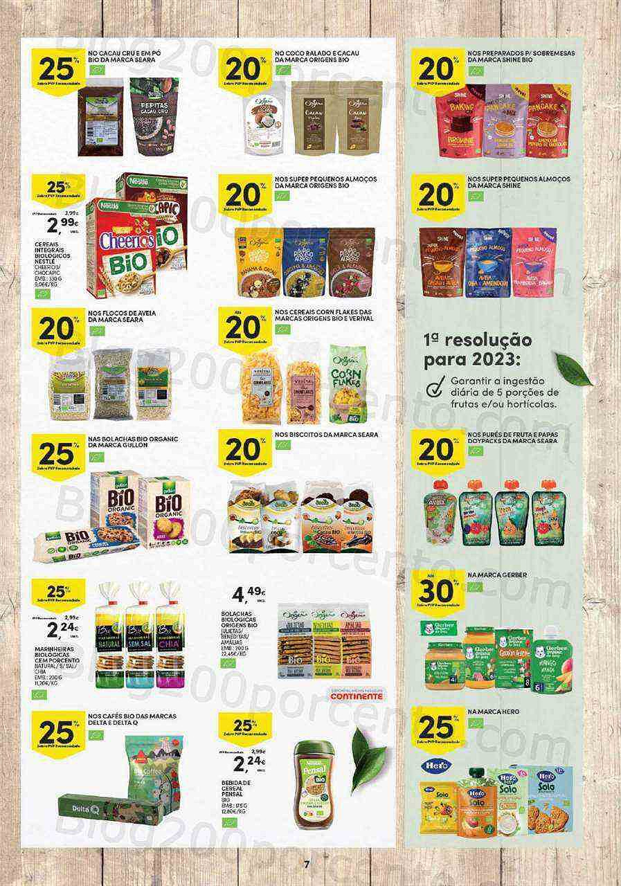 Antevisão Folheto CONTINENTE Vida Saudável Promoções de 17 a 29 janeiro